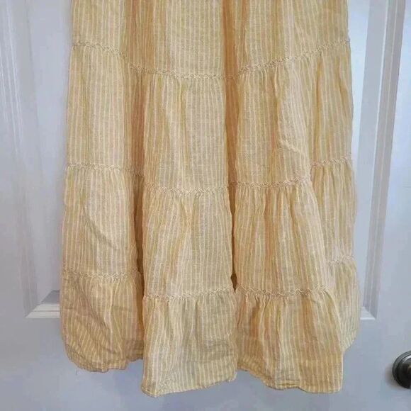 Max Studio Women's Yellow Smocked Babydoll Dress - Picture 8 of 12